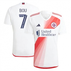 Men New England Revolution Gustavo Bou 2023 24 Away Replica White