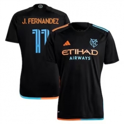 Men New York City FC Julian Fernandez 2024 25 Away Replica Black