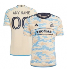 Men Philadelphia Union Custom 2023 24 Away Replica Tan