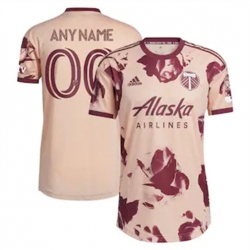 Men Portland Timbers Custom 2023 24 Away Replica Pink