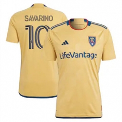 Men Real Salt Lake Jefferson Savarino 2023 24 Away Replica Gold