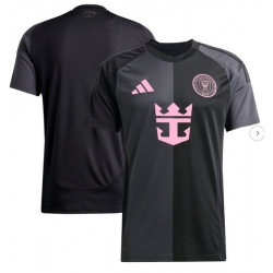 Men's Inter Miami CF adidas Black 2025 The Fortitude Kit Replica Jersey