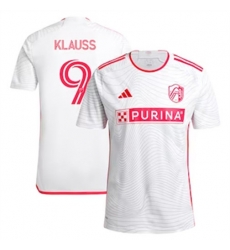 Men St. Louis City SC Joao Klauss 2024 25 Away Replica White