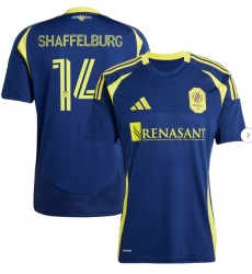 Mens Nashville SC Jacob Shaffelburg adidas Navy 2025 The Heart of Nashville Kit Replica Player Jersey Mens Nashville SC Jacob Shaffelburg adidas Navy 2025 The Heart of Nashville Kit Replica Player Jersey