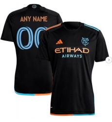 Men's New York City FC adidas Black 2024 24 7 Kit Replica Custom Jersey Men's New York City FC adidas Black 2024 24 7 Kit Replica Custom Jersey