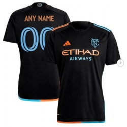 Men's New York City FC adidas Black 2024 24 7 Kit Replica Custom Jersey