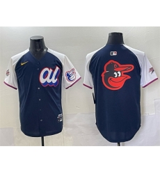 Men American League Baltimore Orioles Team Big Logo Navy Alternate 2025 All Star Edition Limited Stitched Baseball Jersey