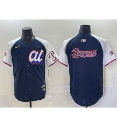Men American League Texas Rangers Team Big Logo Navy Alternate 2025 All Star Edition Limited Stitched Baseball Jersey