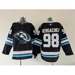 Men Utah Mammoth 98 Mikhail Sergachev Navy 2025 Stitched Jersey