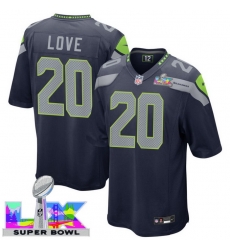Men Women Youth Seattle Seahawks #20 Julian Love 2025 2026 Super Bowl LX F U S E Stitched NFL Jersey Blue Men Women Youth Seattle Seahawks #20 Julian Love 2025 2026 Super Bowl LX F U S E Stitched NFL Jersey Blue