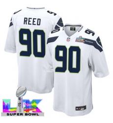 Men Women Youth Seattle Seahawks #90 Jarran Reed 2025 2026 Super Bowl LX F U S E Stitched NFL Jersey White Men Women Youth Seattle Seahawks #90 Jarran Reed 2025 2026 Super Bowl LX F U S E Stitched NFL Jersey White
