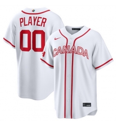 Men Canada Baseball Active Player Custom White 2026 World Baseball Classic Home Stadium Stitched Jersey Men Canada Baseball Active Player Custom White 2026 World Baseball Classic Home Stadium Stitched Jersey