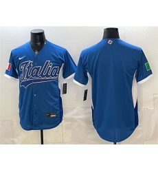 Men Italy Baseball Blank Blue 2026 World Baseball Classic Home Stadium Stitched Jersey Men Italy Baseball Blank Blue 2026 World Baseball Classic Home Stadium Stitched Jersey