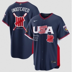 Men USA Baseball x Undefeated Navy 2026 World Baseball Classic Stadium Stitched Jersey
