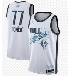 Men 2026 All Star 77 Luke Doncic White Stitched Basketball Jersey
