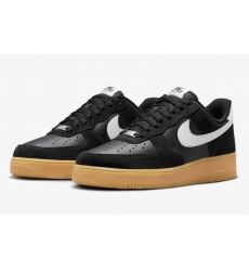 Men Nike Air Force One LV8 Bkack Summit Light Brown Shoes
