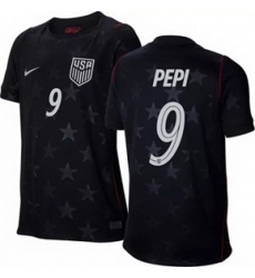Women 9 Ricardo Pepi USMNT 2026 Home Stadium Replica Jersey 3