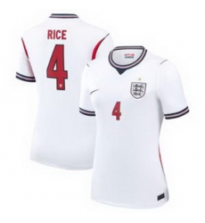 Women 4Declan Rice England Jersey   3