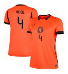 Women 4 Netherlands National Virgil van Dijk 2026 Away Stadium  3
