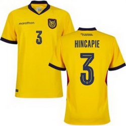 Men 3 Ecuador Piero Hincapie Away Replica Jersey   1