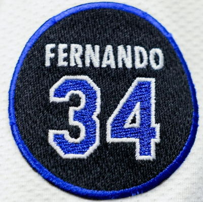 Women Dodgers Fernando Valenzuela patch Biaog